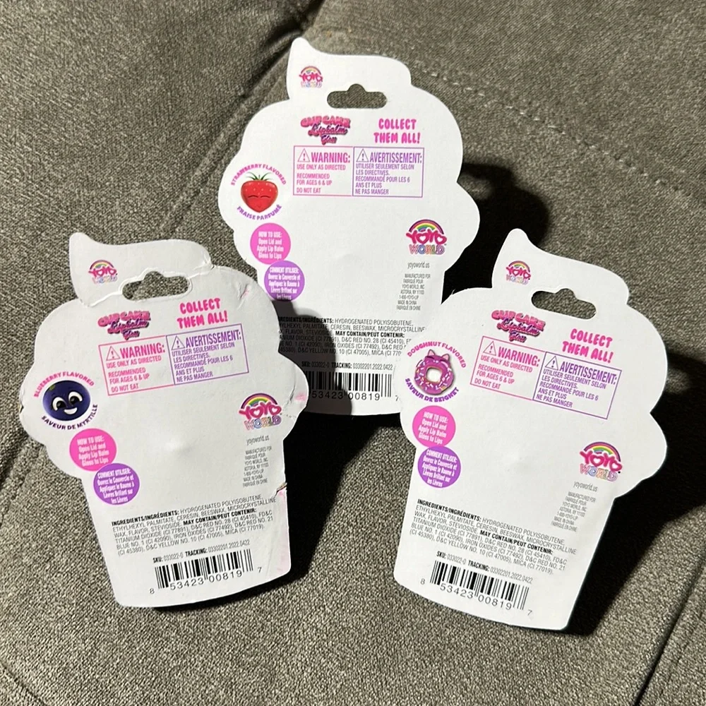 🧁🧁Yoyo Cupcake Lip Balm Gloss Set🧁🧁